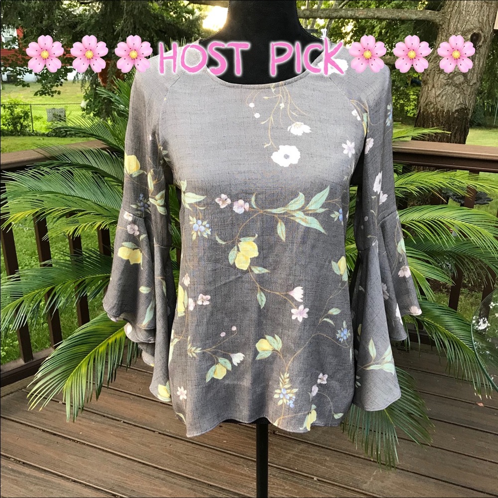 🎉HP 🍃🌸🌼🍃Flutter Sleeve Blouse🍃🌼🌸🍃